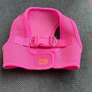 Pink Mesh Dog Safety Harness – Medium Adjustable Pet Vest